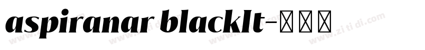 aspiranar blackIt字体转换
